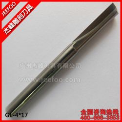4 * 17 única flauta cortando pedaços retos, ferramentas de corte reto, cnc router gravura bocados