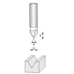 CE-"V" GROOVE BIT