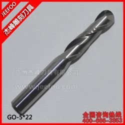 5 * 22 Bola Nariz flauta dobro CNC Router Bits / Dois / flauta dobro Carbide Bola Nariz End Mills / CNC de corte Bits Router