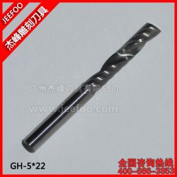 5 * 22 Uma espiral de flauta Bits Tungstênio fresa gravura brocas de madeira Router Bits ferramenta de corte