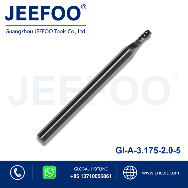 3.175x2.0x5 One Flute Spiral Bits for Acrylics, CNC Router Bit, Acrylic Tools product image