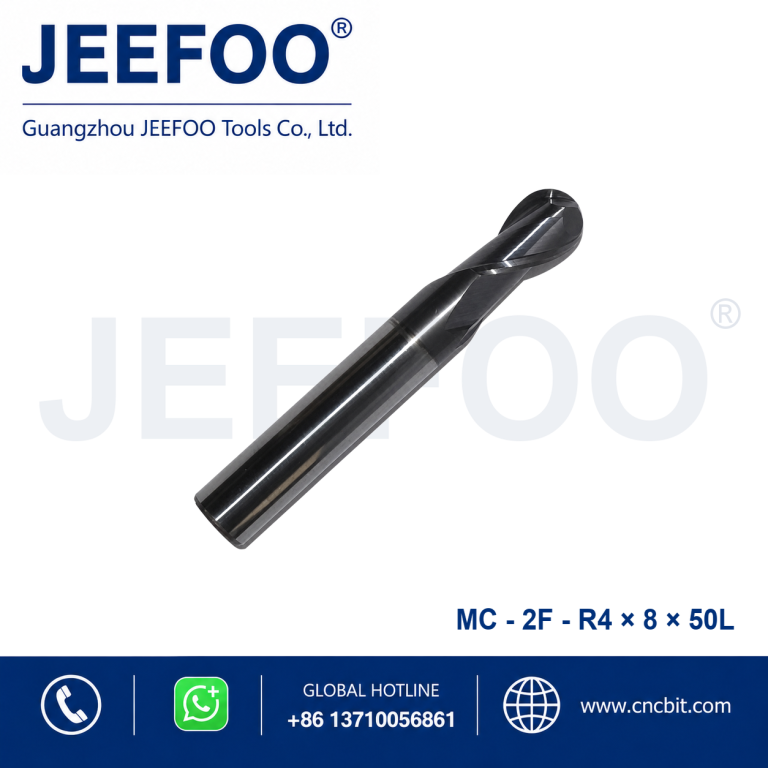 2FxR4x8x50L Fresa de topo esférica em metal duro integral para maquinagem CNC de metal