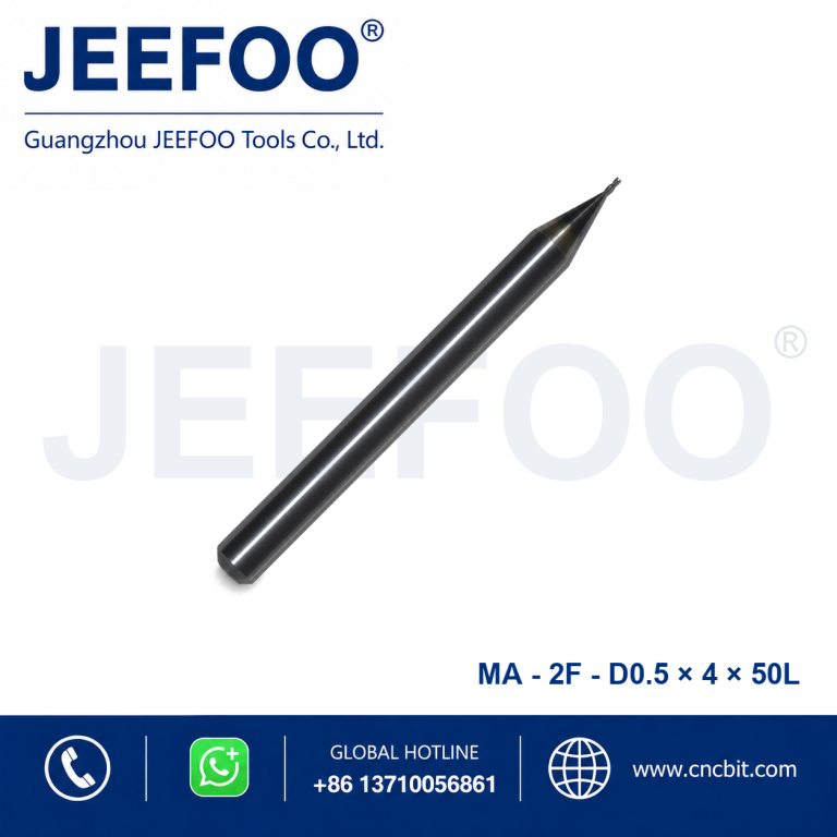 Fresa de topo quadrada de metal duro integral 2Fx0.5x4x50L para maquinação CNC de metais