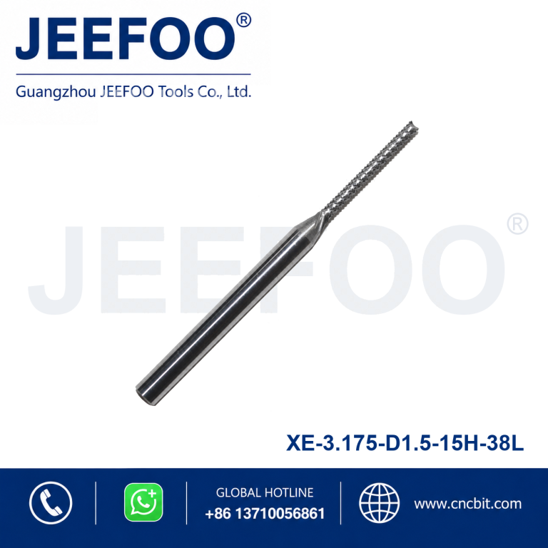 Fresa para PCB XE 3.175xd1.5x15Hx38L para Perfis de Precisao